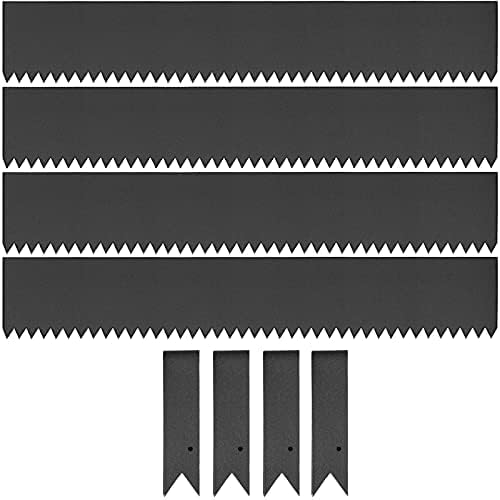 VEVOR Steel Landscape Edging 40 x 8 Inch，Steel Edging 4pcs，Steel Garden Edging Border，Landscape Edging，Steel Lawn Edging，Garden Edging，Garden Border Edging for Landscaping