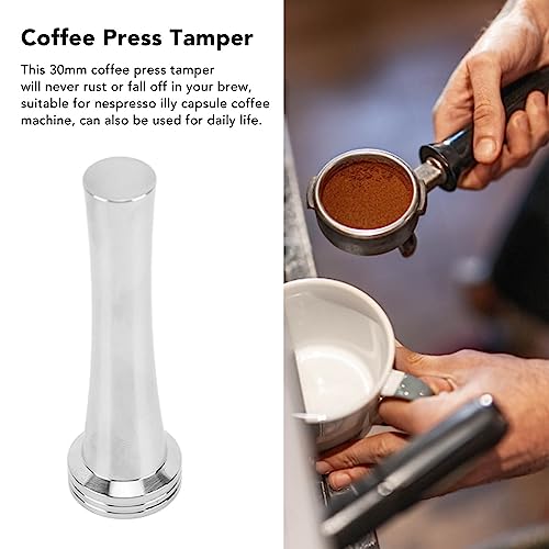 Tamper de café de 30 mm en acero inoxidable para cápsulas Nespresso e Illy 4