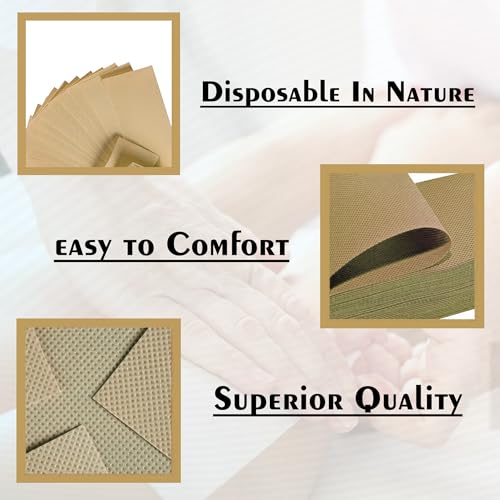 Image of GLUN Wax Strips for Smooth Skin Without Wax, 140 Piece Pack Beige Colour, Hair-Free Skin Gentle & Effective Hair Removal Non-Woven Strips Pack
