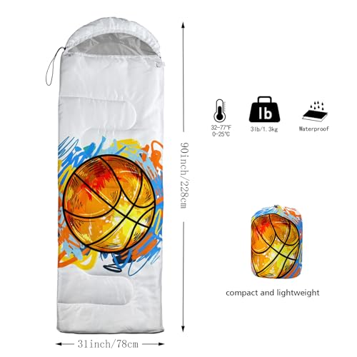 Image of QOOMO Camping Sleeping Bags,3 Season Warm & Cool Weather,Lightweight,Waterproof Sleeping Bags for Adults & Kids,Traveling,and Outdoors,Camping Gear Equipment
