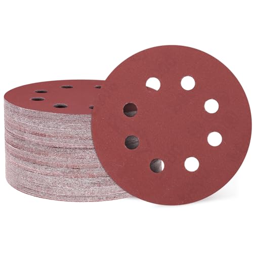 Papier abrasif 125 mm grain 600 à 8 trous pour un ponçage net sans poussière