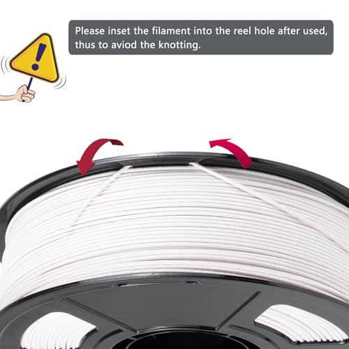 Image of iSANMATE ASA-GF 3D Printer Filament, 10% Glass Fiber Reinforced, Superior Weather & UV Resistance, High Strength & Thermal Stability for Outdoor & High-Impact Applications (1kg, White)