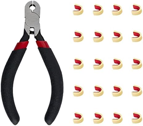 Huntingdoor 20Pcs Bow String Nock Points with Nock Pliers Brass Nocking Point Set for Compound Bow Recurve Bow Archery Accessories Huntingdoor 20Pcs Bow String Nock Points with Nock Pliers Brass Nocking Point Set for Compound Bow Recurve Bow Archery Accessories