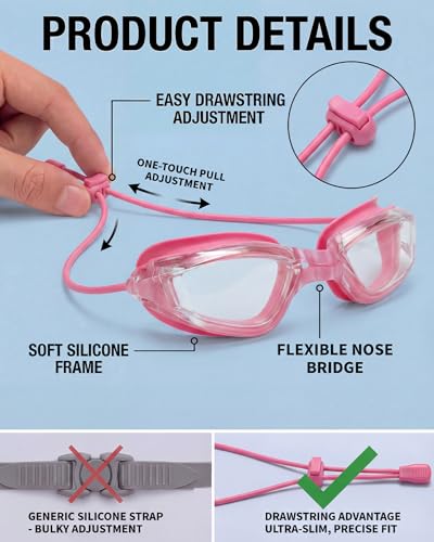 Image of Aegend Swim Goggles, Swimming Goggles No Leaking Full Protect Adult Youth