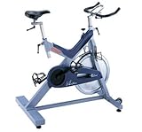 Star Trac Blue Stationary Bike, 16 Resistance Levels, Magnetic/Air Resistance, Heavy Duty, Adjustable Seat