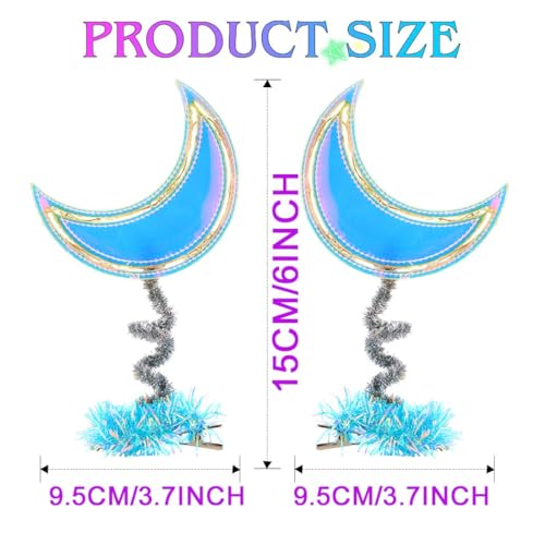 JONKY Pinzas de Pelo Luna LED Accesorios para Mujer miniatura 4