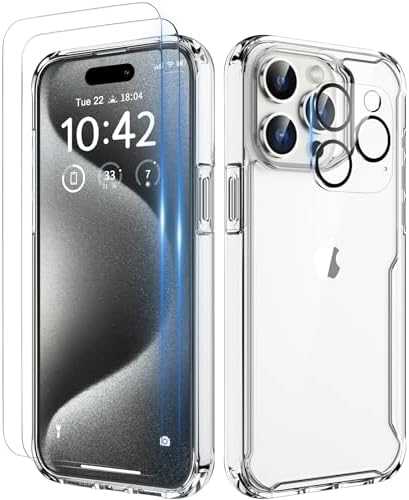 TAURI 5 in 1 Magnetic for iPhone 15 Pro Max Case, and 2X Screen ...