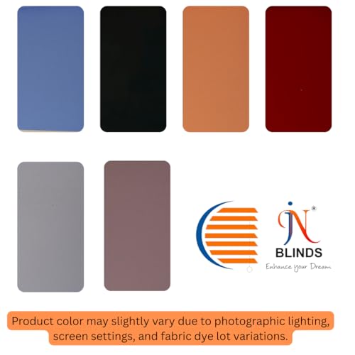 Image of 100% Blackout Roller Blinds for Windows | UV Protection & Thermal Insulated Fabric | Privacy Window Shades for Home & Office | Easy Install