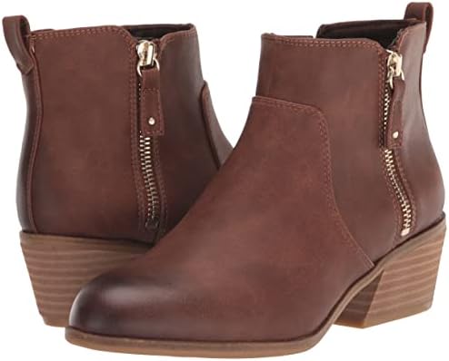 Dr. Scholl's Shoes Women's Lawless Ankle Booties Boot, Copper Brown Synthetic, 8.5 | Image 6