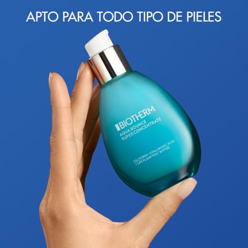 Biotherm, Aqua Bounce Super Concentrate, Gel Hidratante, Rellena la Piel en Profundidad, Enriquecido con Ácido Hialurónico y Life Plankton, Para Todo Tipo de Pieles, 50 ml