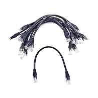 Package contains: 10 pcs 30cm Black Category 6 Ethernet patch cable. This 0.3m Cat6 Ethernet cable is suitable for both indoor and outdoor use, easy to use, it can waterproof, anti-corrosion, and UV-resistant withstand harsh environmental conditions....