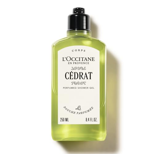 L'OCCITANE - Gel de Ducha Cédrat - 250 ml - Notas frescas, cítricas y amaderadas - Fabricado en Francia