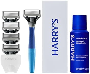 Amazon.com: Harry's Shaving Kit for Men - Razor Handle, 9 Razor Blade ...
