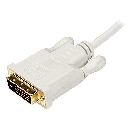 StarTech.com 3 ft Mini DisplayPort to DVI Adapter Cable - Mini DP to DVI Video Converter - MDP to DVI Cable for Mac / PC 1920x1200 - White (MDP2DVIMM3W) - Thumbnail 6