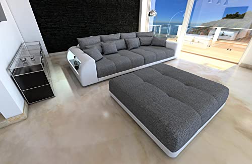Big Sofa Miami Hugo mit USB Anschluss und LED-Beleuchtung wahlweise mit...