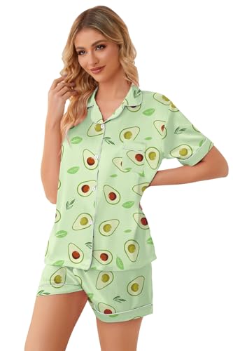 Image of Girls & Womens Satin Pajamas Set, Silk Button-Down Sleepwear 2 Piece Nightwear, 3 Years - Women XXL