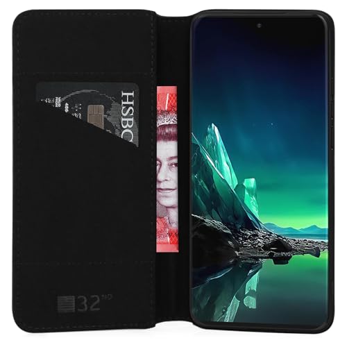 32nd Classic Series 2.0, Real Leather Book Wallet Flip Case Cover For Motorola Edge 40 Neo, With RFID Blocking Card Slot - Image 2