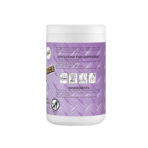 Image of Magic Heavy Duty Cleaning Wipes - Single Sided Hand & Surface Shop Towels | Professional-grade Cleaning | Waterless | Moisturizing | Cleans Grease, Oil, Dirt, & more (1 Pack | 90 Sheets Total)