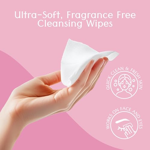 air jungles makeup remover wipes single wrapped 25 ct mini travel size for cleansing face and eyes fragrance-free alcohol-free infused with vitamin e for all type skin