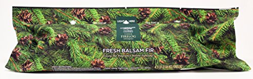 Pine Mountain American Home by Yankee Candle 3- Hour Firelogs, 4 Count Balsam Fir Scented Logs (4152501384) Long Burning Scented Firelog for Campfire, Fireplace, Fire Pit, Indoor & Outdoor Use