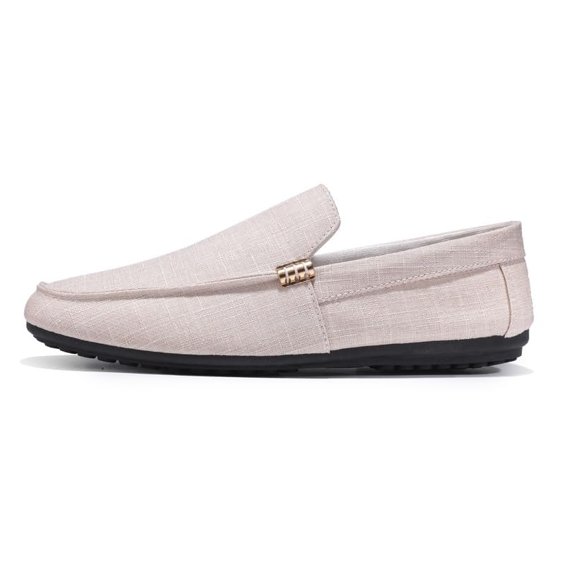 Mens Loafers Shoe Round Toe Cloth Loafer Shoes Lightweight Slip Resistant Comfortable Walking Fashion Slip-ons2