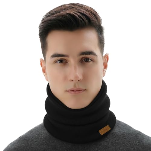 NovForth Schal Herren – Winter Schlauchschal Halstuch Halswärmer Fleece Warm – Elastischer Halsschlauch & Schalen für Outdoor, Skifahren, Radfahren, Wandern,...