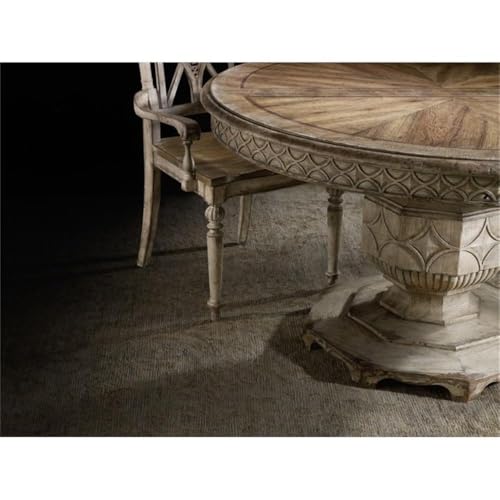 Extendable-Wood-Dining-Table-in-Distressed-Vintage-White Extendable Wood Dining Table in Distressed Vintage White