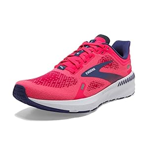 Brooks Launch GTS 9 Sneakers for Women Offers Lightweight Cushioning, Synthetic Outsole, and Round Toe Pink/Fuchsia/Cobalt 8.5 B – Medium