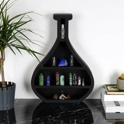 Support de cristal pour décoration du salon boho noir