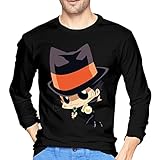 Anime Hitman Reborn T-Shirts Mens Classic Comfort Soft Long Sleeve Clothes Black