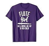 School Brass Band Funny Flute Girl T-Shirt