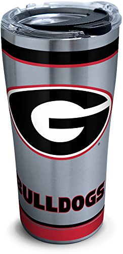 Tervis NCAA Georgia Bulldogs Tradition Stainless Steel Tumbler with Lid 20 oz Silver