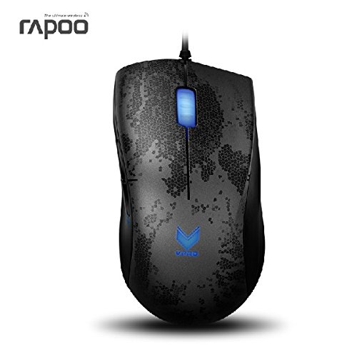 Rapoo V2 gaming mouse with 3200 DPI and 7 programable gaming hotkeys