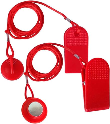 HUNKEN 2 Pack Treadmill Magnetic Safety Switch Universal Treadmill Replacement Magnetic Lock Treadmill Emergency Stop Device Treadmill Accessories Suitable for Most Treadmills