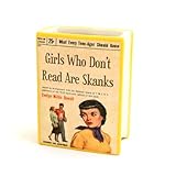 Girls Who Don't Read are Skanks Book Pencil Holder, decoupaged, Vase, Gift for Reader