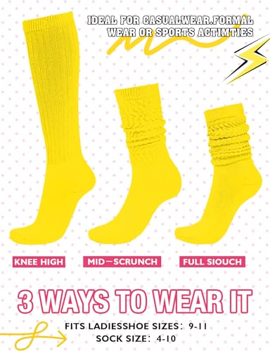 Image of Buauty Slouch Socks for Women, Soft Extra Long Chunky Scrunch Knee High Sock Winter Knit Slouchy Socks Leg Warmmers