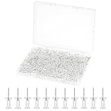 350 Pack Clear Thumb Tacks, Push Pins with Nickel-Plated Steel Point, Push Pins for Cork Board, Bulletin Board, punaises Babillard, Maps, Photos & Office Use 350 Pack Clear Thumb Tacks, Push Pins with Nickel-Plated Steel Point, Push Pins for Cork Board, Bulletin Board, punaises Babillard, Maps, Photos & Office Use
