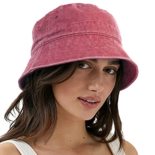VECRY-Femmes-Bobs-Hommes-Denim-Coton-Lave-Tendance-Chapeau-Seau-Femmes-ete-Plage-Soleil-Chapeaux