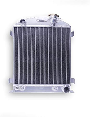 LUXERAD 3 Row Aluminum Radiator for 1939 1940 1941 Ford Deluxe Car Sedan Chevy V8 Engine,1932 Ford Ton Pickup Model Base racing Radiator…