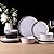 AmorArc Dinnerware Sets of 4, 12 Piece Plates and Bowls Set, Chip and Crack Resistant, Dishwasher & Microwave Safe Ceramic Dishes Set