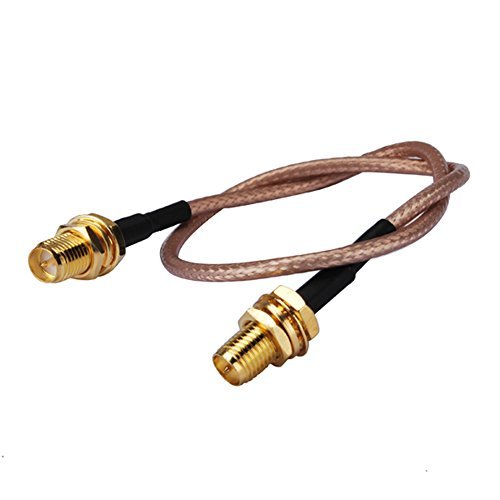 Rf Rp-SMA Jack to Female nut Straight Connector Coaxial Cable Rg316 15cm Used Hand-held Radio and Mobile Telephone Antennas Ships from USA