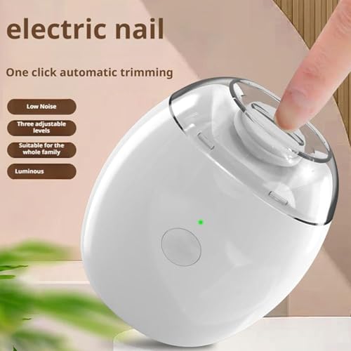 Cortauñas Eléctrico Automático,Kit de Manicura con 3 Velocidades | Cortauñas Portátil con Luz | para Salones de Belleza, Viajes, Uso Diario, Cuidado Personal y Hogar - imagen 4