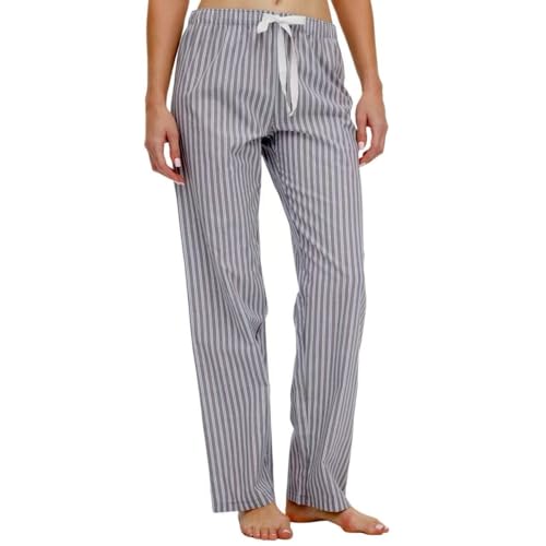 Image of CYZ Women's 100% Cotton Woven Poplin Sleep Pajama Pants