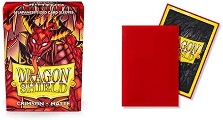 10 Packs Dragon Shield Matte Mini Japanese Crimson 60 ct Card Sleeves Display Case, Red - Image 3