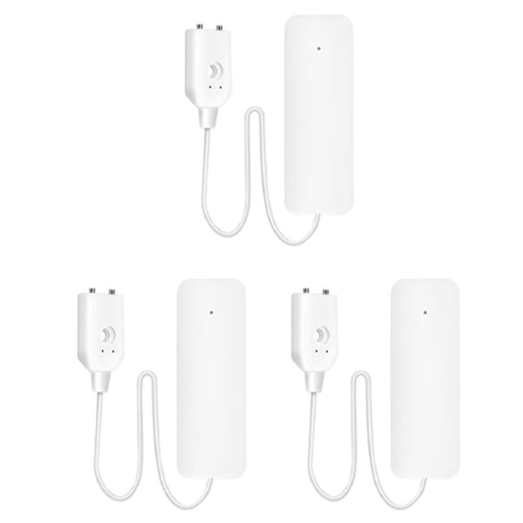 Jnchdghwa 3X Tuya Zigbee Water Leak Sensor Wireless Flooding Detector Water Leakage Detection Alert Water Level Overflow Alarm