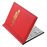 ▲【GROSSE KAPAZITÄT】- Dieses Buch bietet eine große Kapazität. In jedem der großen und kleinen Raster befinden sich fünf Seiten. Das große Raster kann auf jeder Seite 20 Teile mit einem Durchmesser von 32 mm oder weniger enthalten. Das kleine Raster kann 30 Teile mit einem Durchmesser von 27,5 mm oder weniger pro Seite aufnehmen. Eine Münzsammlung kann 250 Münzen enthalten.