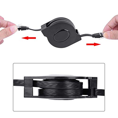 Cable Ethernet Retráctil CAT6 RJ45 2m Negro miniatura 6