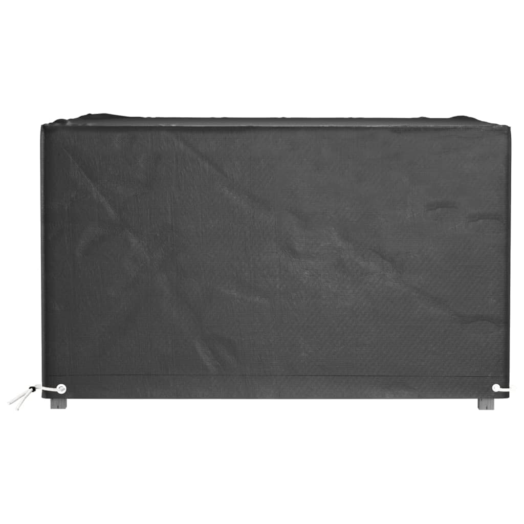 Copertura per mobili da giardino, 2 pezzi, 125 x 125 x 75 cm, quadrati | polietilene, leggero, facile da pulire, con occhielli in alluminio e corda, facile da piegare