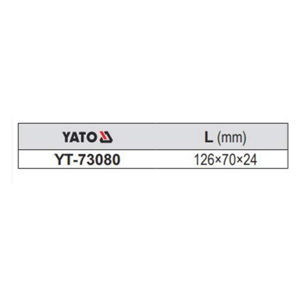 Dimensions of Yato YT-73080 multimeter