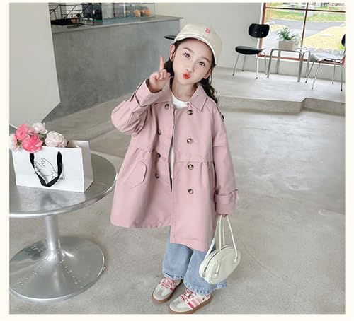 MW&FOFJR Girl's Double-breasted Trench Coat Dress Coat Outerwear2